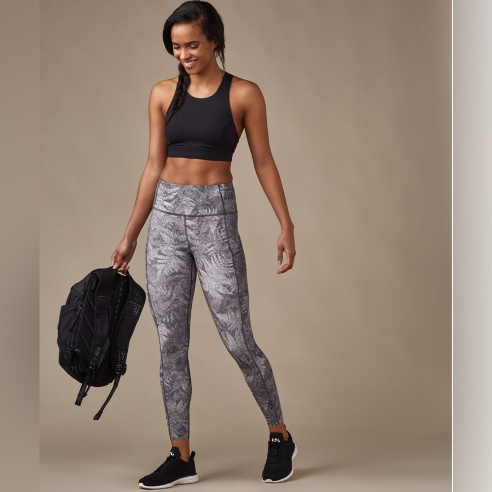 Lululemon Fast & Free 7/8 Tight Kindred Spirit Alpine White Multi Size 2